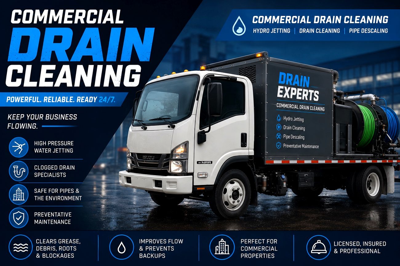 Hydro jetting service truck in Fort Worth Texas Hydro jetting service truck in Fort Worth Texas